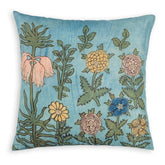 Kalamkari Cushion Cover, 18x18, Blue, Floral - Eyaas